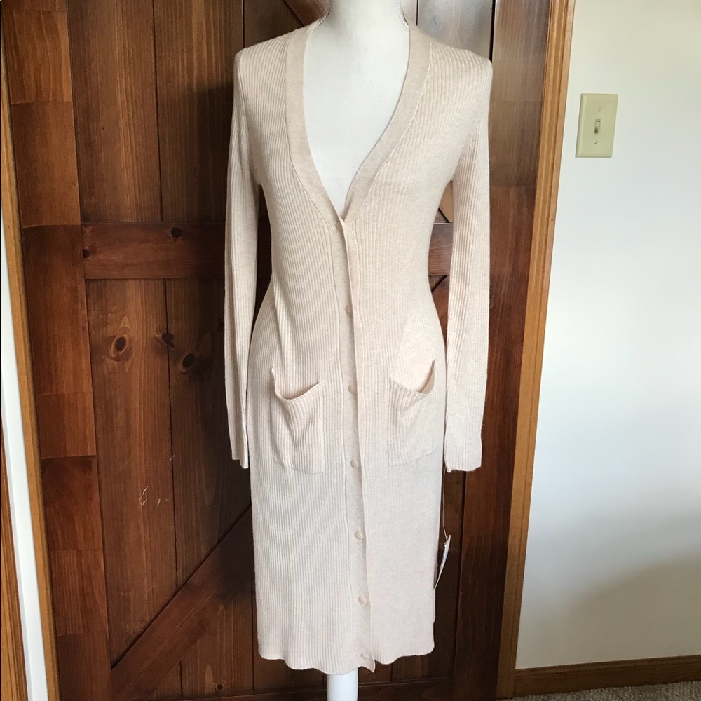 NWT Wawona long blush cardigan (Stitch Fix)
